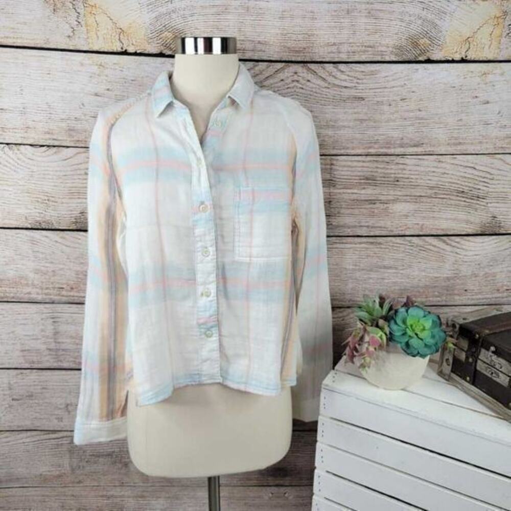 Urban Outfitters BDG Pastel Button Down‎ Top Small